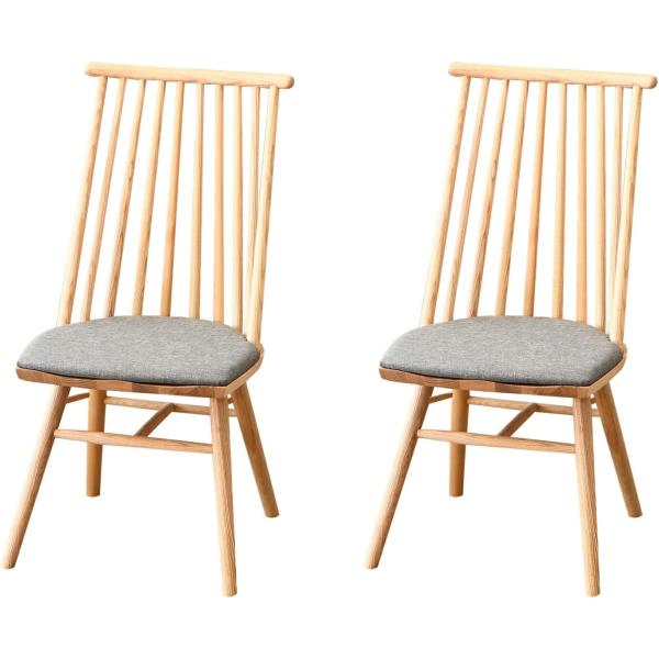 ウィンザーチェア 椅子 リビング ダイニング 2脚 座布団付 木製 家具 レトロ ウィンザーチェア 椅子 リビング ダイニング 2脚 座布団付 木製 家具